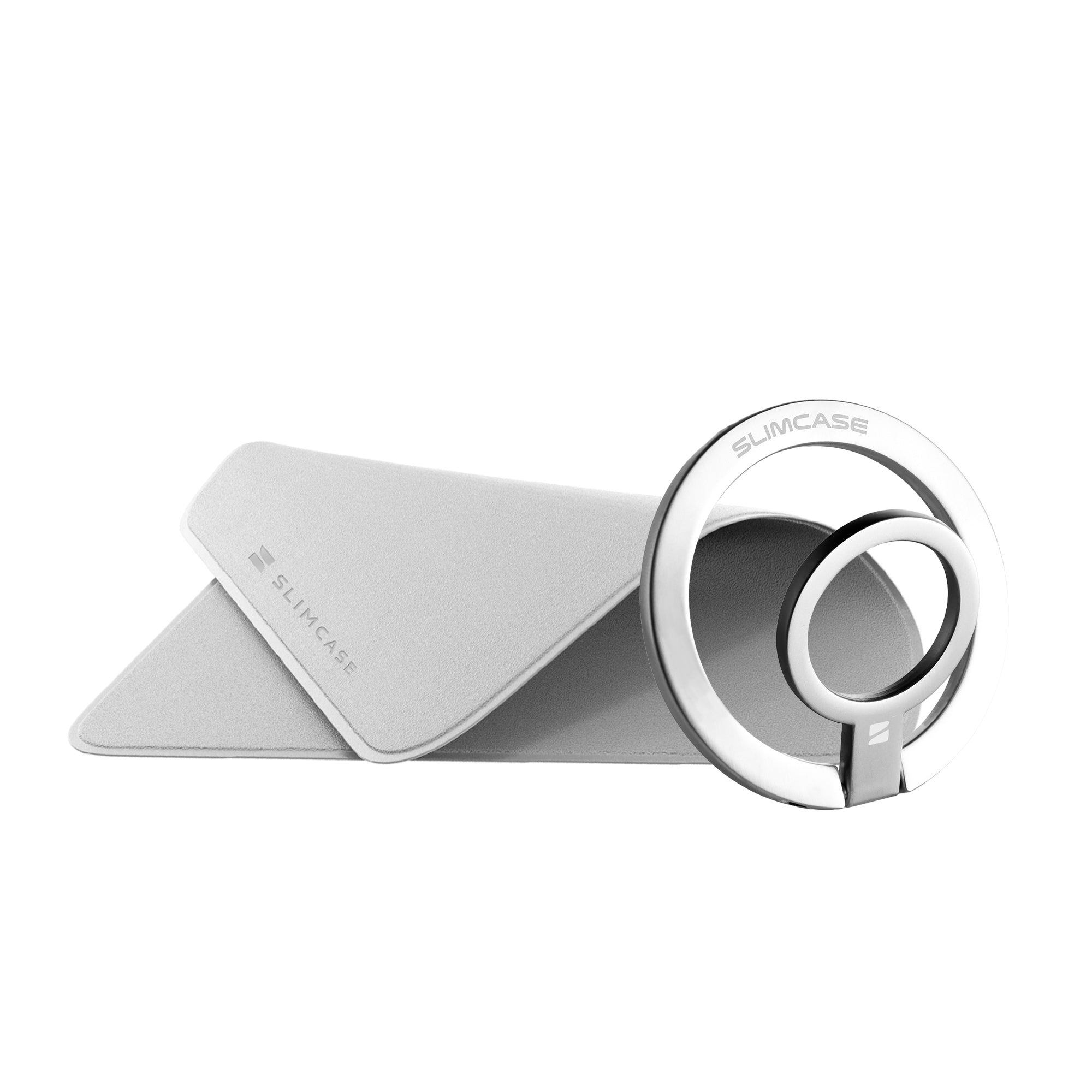 Combo Magnetic Ring Phone Holder & Microfiber Cleaning Cloth